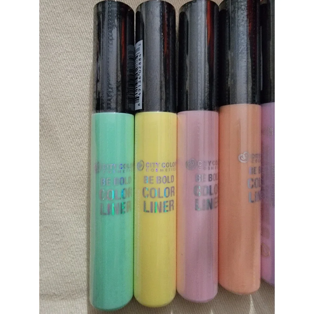 City Color Cosmetics Be Bold Color Liner Set 6 Pieces Pastel Liquid Eyeliner NEW